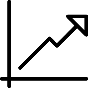 Steigendes Diagramm